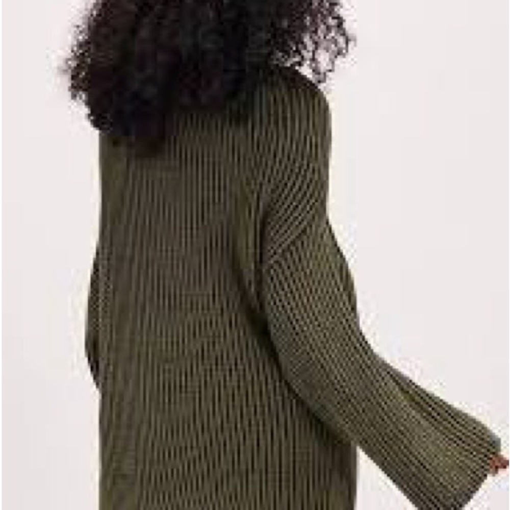 Free People Charlotte Green Knit Tunic XS. NWOT - Picture 3 of 9